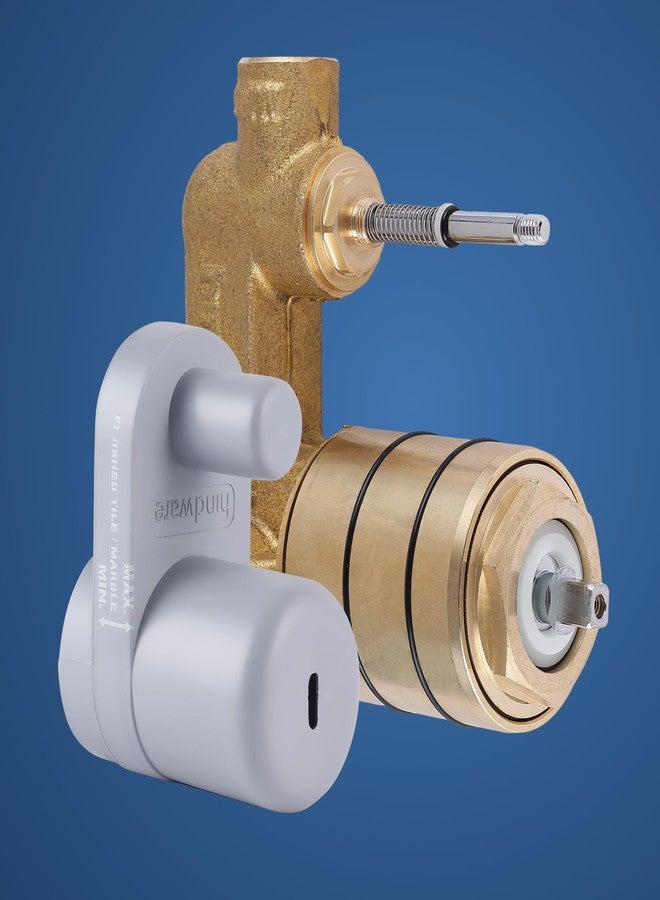 Hindware body of High Flow Single Lever Concealed Mixer & Diverter for Bath and Shower System w/o sleeve | Made of Brass | 12-year Warranty - Image 1